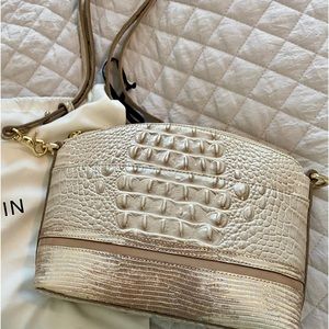Brahmin off white shoulder bag